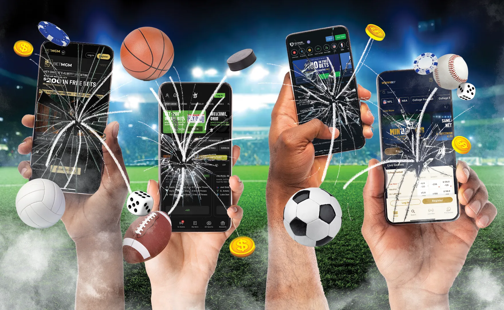 Catálogo amplo de jogos e apostas esportivas