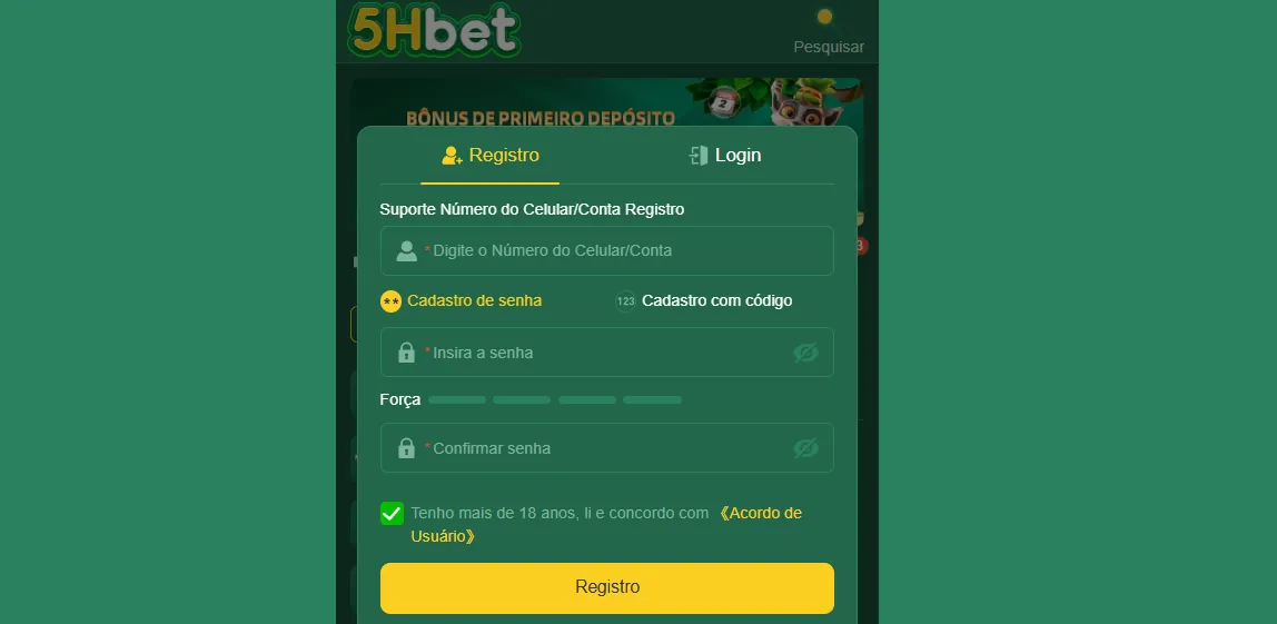 Como Entrar 5hbet